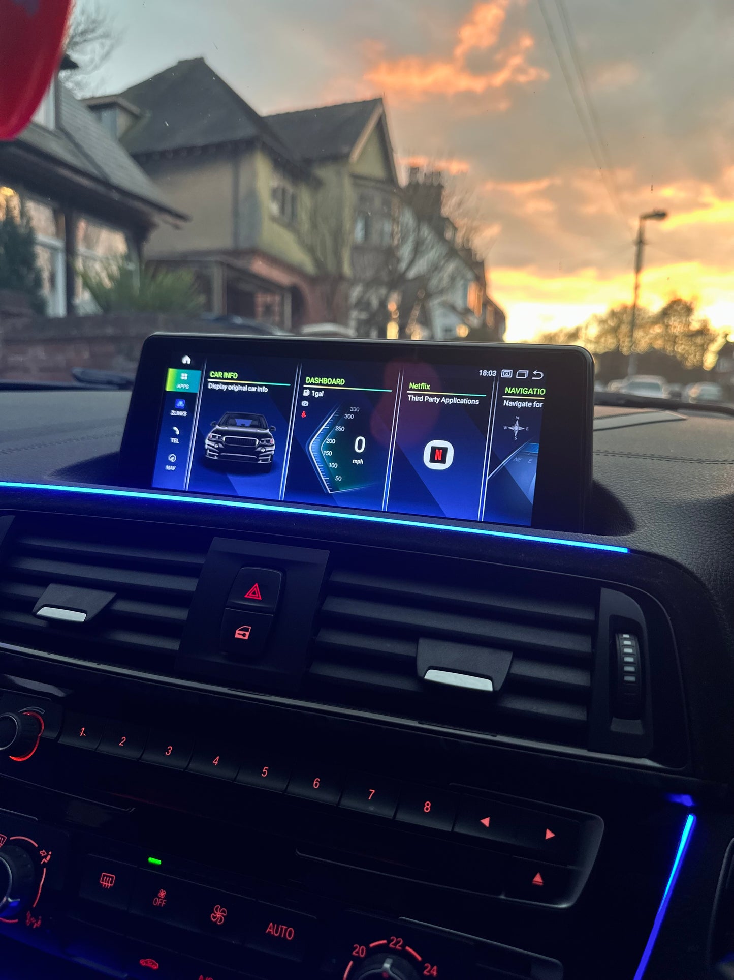 BMW Android Screen Upgrade