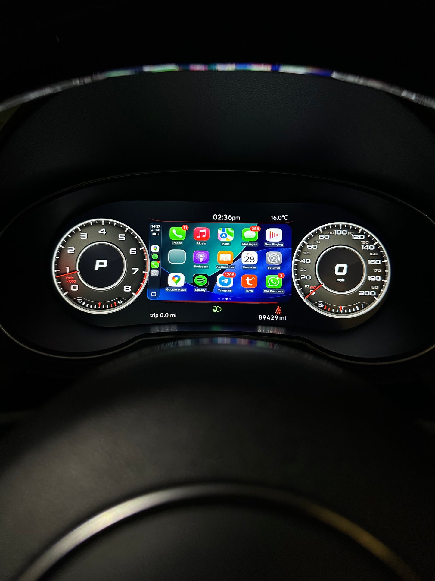 Audi Virtual Cluster